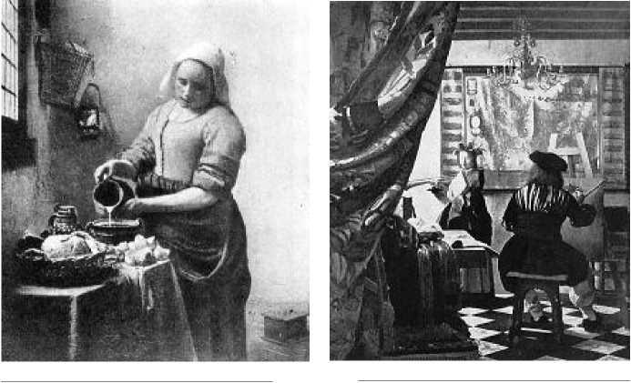 Ян Вермер Делфтский. Служанка с кувшином молока. Между 1657 и 1660 гг. Ян Вермер Делфтский. Мастерская живописца. Ок. 1665 г.
