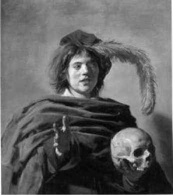 Ф. Халс. Портрет молодого человека с черепом в руках. Ок. 1626-1628 гг.
