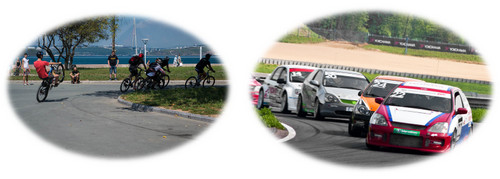 Велогонки и мотогонки по кругу