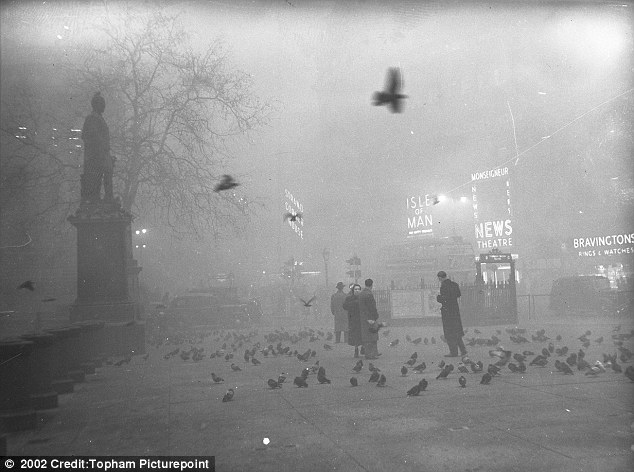 Великий смог в Лондоне. Декабрь 1952. 12 000 погибших. ФОТО