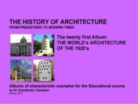 THE WORLD’s ARCHITECTURE OF THE 1920’s / The history of Architecture from Pre...