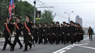 Репетиция Парада Победы в Донецке. Архивное фото