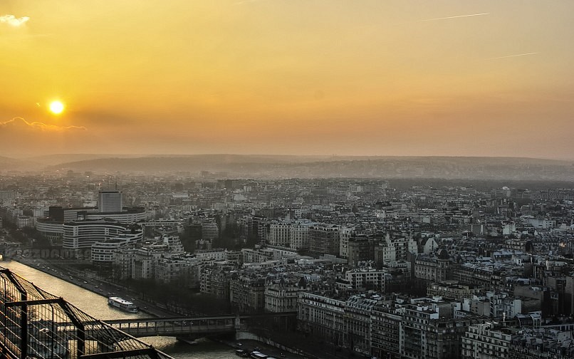 Вид со смотровой Эйфелевой башни, Париж, Франция