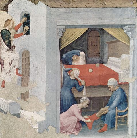 Приданое для трёх девиц. Джентиле да Фабриано, ок. 1425