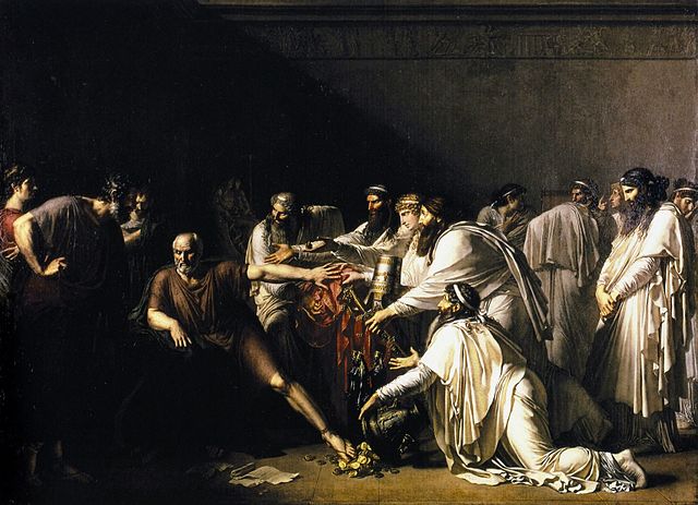 «Гиппократ отказывает послам Артаксеркса». Картина Жироде-Триозона